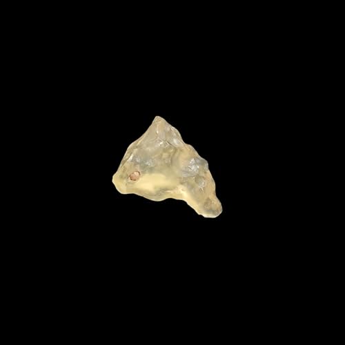 Image of Libyan Desert Gold Tektite 7.18g, Extremely Rare Meteorite Impact Glass, 1pc 31mm A-Grade Natural Specimen, Found in Only in Egypt ID#R