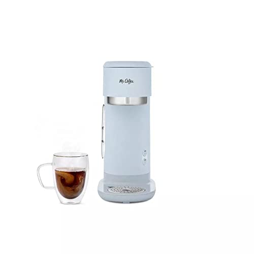 Mr. Coffee Iced Hot Single-Serve Coffee Maker With Reusable Tumbler And Nylon Filter - Light Gray #TOP3