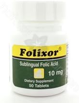 Folixor Natural 10 mg 50 tabs by Intensive Nutrition
