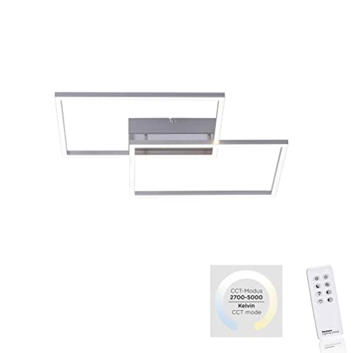 Preisvergleich Produktbild LeuchtenDirekt Deckenleuchte, stahl Deckenleuchte, stahl 2xLED-Board / 20W / 2700-5000K Innenleuchte, IP20 Deckenleuchte inkl. IR-Fernbedienung 14017-55