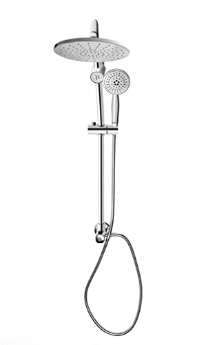 Niagara Conservation N99Sr17Ch Showerrail 5-Spray With 1.75 Gpm 8.8-In. Wall Mount Combination Fixed And Handheld Shower Heads In Chrome, 1-Pack | Bathroom Shower Head With Pressure Compensation #TOP3