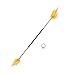Fire Levitation Wand, Fire Staff, with Wick Made of Kevlar and Cushion Grip, Flow, Spinning, Circus, Dance Prop – for Festivals, Ceremonies, & Performances