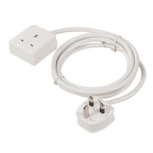 Eurosonic PIF2033 1-Gang Extension, White, 2 m