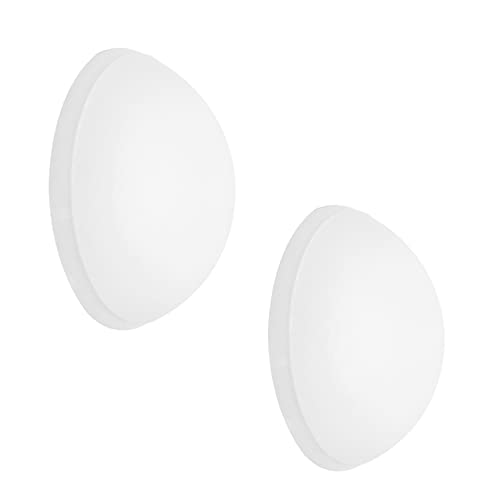 WAGNER SOG WHITE - Tope de pared (2 piezas) Set de plástico de alta calidad, diámetro 20 x 7 mm, para atornillar o pegar, diseño sencillo y elegante - 15232012