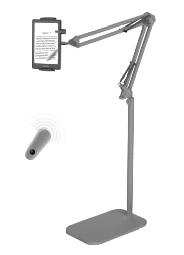 VOLTIFYMAX Tablet Floor Stand, 360-degree Rotatable Metal Tablet Stand Holder, Adjustable Kindle...