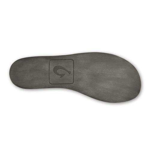 Olukai Moloa Hulu Men's Wool-Blend Slippers, Soft & Heathered Knit Slip On Shoes, Suede Leather Foxing, Drop-In Heel Design, Clay/Clay, 8 #TOP1