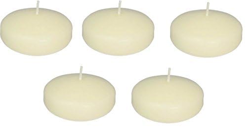 D'light Online Set of 72 Large 3 Inch Floating Candles Bulk Pack for Events, Centerpieces at Weddings, Spa, Pool, Home Décor, for Cylinder Vases, Special Occasions and Decor (Ivory)