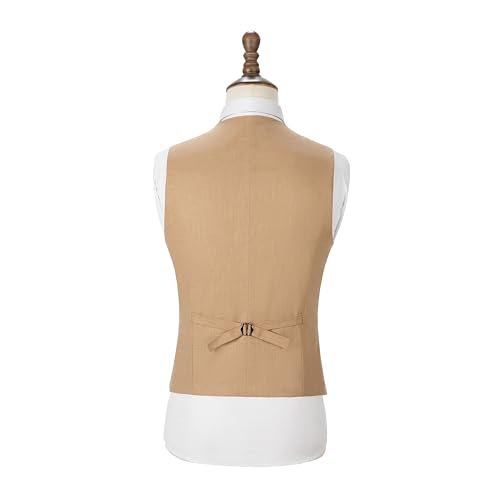 Men Suit Vest Summer Leisure Cotton Linen Beach Wedding Waistcoat Casual Vest For Men Groomsmen Vest4