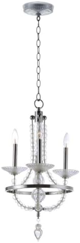 Maxim Paris-Three Light Chandelier-12.5 Inches Wide by 28.25 inches high