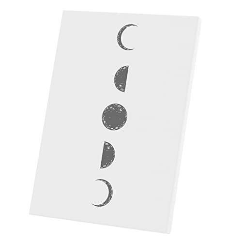 Tableau Décoratif Phases Lunaires Toile Imprimée 40x56 cm Ciel Esotérique