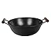 Żeliwna patelnia Wok Chiński tradycyjny Wok z podwójnym uchwytem Patelnie do smażenia Nadaje się do wszystkich płyt kuchennych Gotowanie wewnątrz i na zewnątrz 30 cm