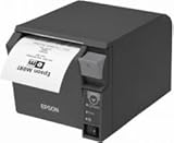 Epson C31CD38032 - TM-T70II, USB, RS232 - dark grey, 180dpi - incl.: power supply unit, power cable (EU), order separately: interface cable