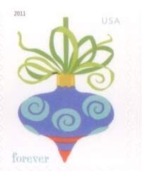 USPS Forever Stamps Holiday Baubles Booklet of 20