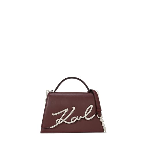 Sac bandoulière K/Signature chic Karl Lagerfeld bordeaux pour femme