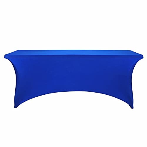 FORLIFE 4Pack Spandex Table Covers，Fitted Tablecloth for Rectangular Tables, Stretch Patio Table Covers, Universal Spandex Table Cover for Wedding, Banquet, Party (6ft, Royal) by FORLIFE - Image 2