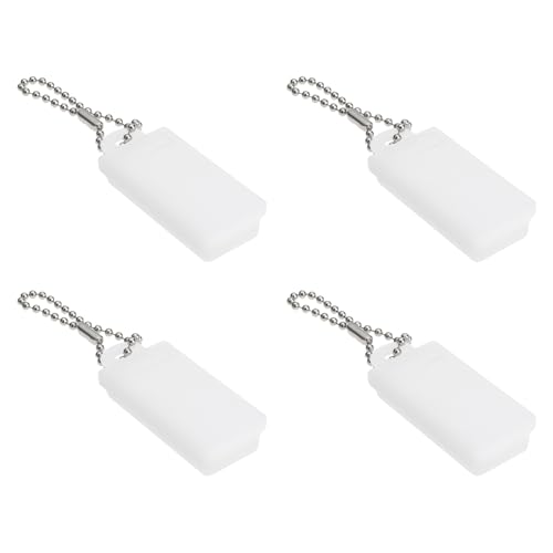 AS Axis Spindleon 4 Cajas para Pilas de Audífonos Tipo Botón Estuche de Almacenamiento de 19x40x8 Mm para La Mayoría de Las Pilas de Botón