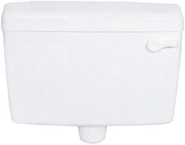Rudraksha Toilet Flush Tank Slim and Stylish Single Flush Tank Flushing Cistern 10 Liters Capacity PVC White (Pack of 1)