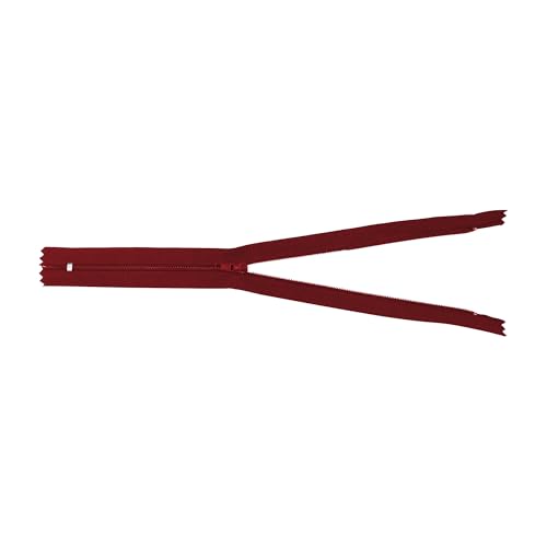 Image of Mandala Crafts 80 PCs Burgundy Closed-End 16 Inches Nylon Zipper for Sewing