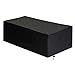 GOUDAN-QIU Ogród Rattan Pokrowiec Na Meble,210D Oksford Outdoor Pokrowiec Ochronny Na Meble Prostokąt Pokrowiec Na Meble Ogrodowe Stół Krzesło Sofa Grill Pokrywa Ochronna Czarny