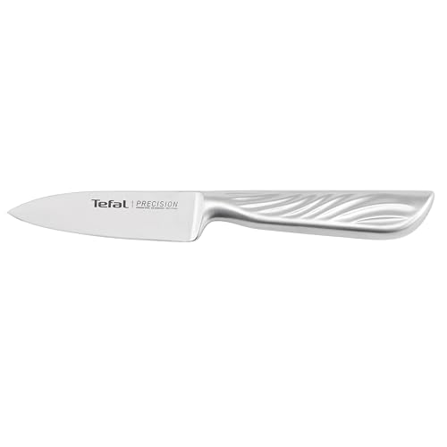 Tefal Precision Schälmesser 9 cm, schärfstes Messer, 22°-Klingenwinkel, Eishärtungstechnologie, Wellenmuster, Edelstahl, K2890124