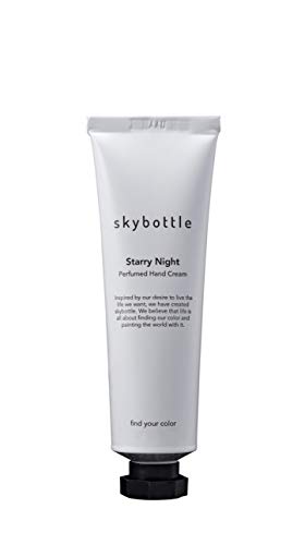 SKYBOTTLE Starry Night Perfumed Hand Cream 50ml formulated with Shea Butter and Meadowfoam Seed Oil. 50g / 1.76 oz.