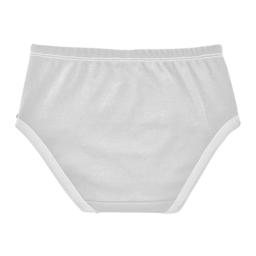 Silver Gray Girls' Cotton Brief Underwear, Toddler Girl Underwear2