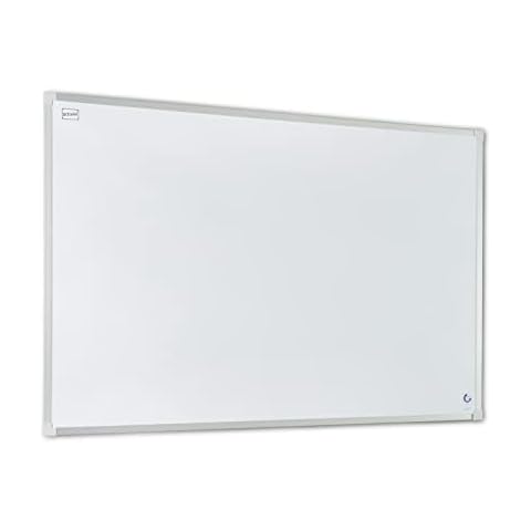 Dr.Tafel Whiteboard Magnetisch mit Stiftablage 90 x 60 cm - 1 Stück - Magnettafel mit Magnete Stift - White Board Trocken Abwischbar - Magnetboard HM5-Rahmen Cover