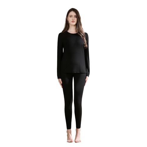 casme Thermal Underwear for Women Cold Weather Top Bottom Soft Stretch Fabric Weightless Imperceptible for Winter Daily Wear Outdoor Activities