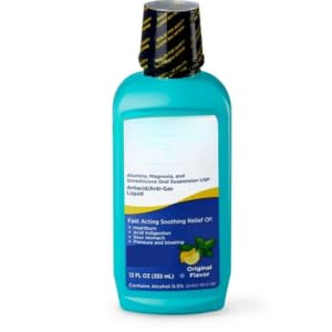 SEDLAV Maximum Strength Antacid Over-The-Counter Original Flavor Liquid, 12 fl. oz. (1Pack), Sticker