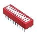 Grayhill Dip Switch Spst Recessed Rocker 12 Position - 76RSB12T