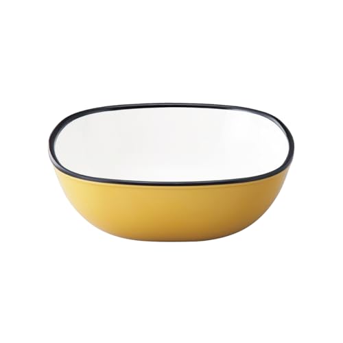 台和 角丸ボウル 皿 メラミン食器 食洗機対応 カナリアイエロー 17cm 860ml 1枚入 ホーロー調 北欧調カラー スタッキング可能 アウトドア キャンプ 業務用 日本製 HR-17-Y