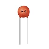 Cermant 100pcs 33pf Ceramic Disc Capacitor,0.033nf DIP Electronic Components,33,Ceramic Chip Capacitor (33pf 0.033nf)