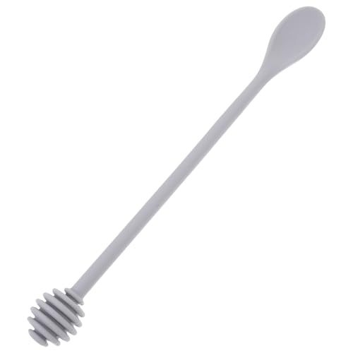 Lurrose シリコン製蜂蜜スプーン 長柄プ すくいやすい溝付き 蜂蜜攪拌用キッチンツール 多用途メープルシロップ用 素材 家 ランダムカラー
