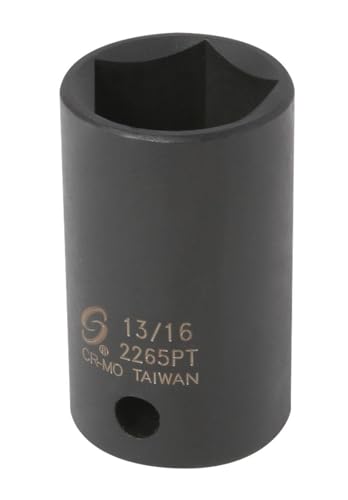 Sunex 2265PT 1/2-Inch Drive 13/16-Inch 5-Point Impact Socket