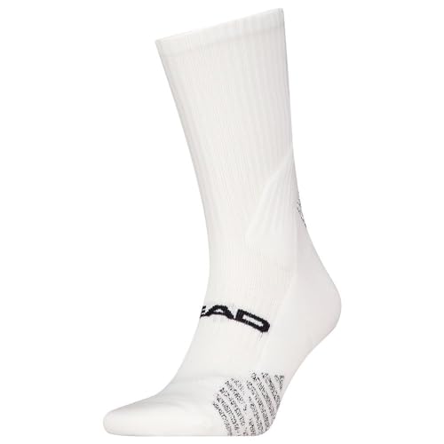 HEAD Unisex Padel Crew Sock, Weiß, 43-46 EU