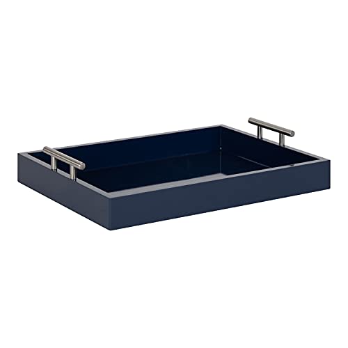 Kate and Laurel Lipton Modern Rectangular Tray, 16 x 12.25,