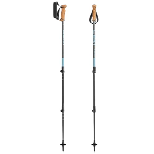 LEKI Legacy Wanderstöcke Damen & Herren | verstellbare Trekkingstöcke aus Aluminium (110-145cm) mit Trekkingteller