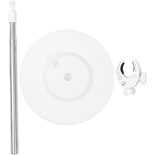 Pied support pour sèche-cheveux blanc plastique acier robuste
