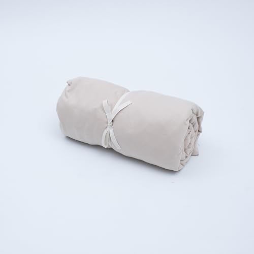 Venice Home 100% Cotton Fitted Sheet Only - Deep Pocket up to 16inch - All-Around Elastic - T-Shirt Fabric Jersey Knit - Extra Soft - Easy Fit - All Season - Comfy (Beige, Twin XL) by Venice Home - Used condition - Image 6