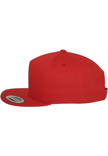 FLEXFIT Cappellino Snapback, Cappellino da Baseball Snapback Cap, Berretto da Baseball Classico con Fodera Frontale, Cotone Twill, Rosso (Red), Unisex, Taglia Unica 7 FLEXFIT Cappellino Snapback, Cappellino da Baseball Snapback Cap, Berretto da Baseball Classico con Fodera Frontale, Cotone Twill, Rosso (Red), Unisex, Taglia Unica - immagine 5