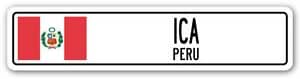 Amazon.com - Pack of 4-3 Inch Stickers - ICA, Peru Street Sign Sticker ...