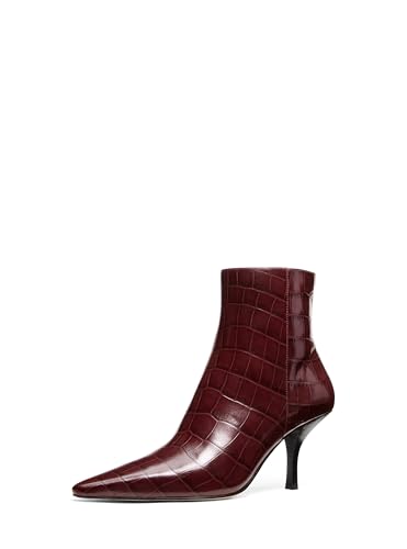 Michael Kors Womens Selina Heeled Bootie Oxblood 8