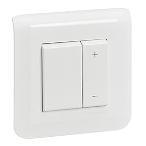 legrand variateur mosaic 600w blanc complet avec plaque et fixation à griffes