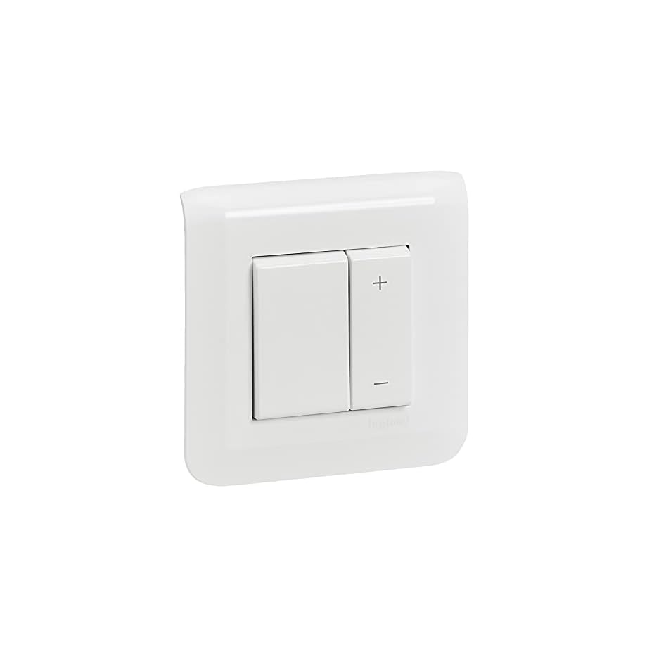 legrand variateur mosaic 600w blanc complet avec plaque et fixation à griffes