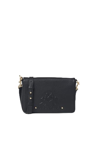 La Martina - Botentasche aus Leder, Schwarz, Woman