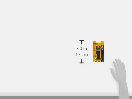 DEWALT Lâmina de ferramenta oscilante para madeira com pregos, ampla, revestida com nitreto de titân