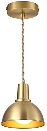 Lampe de suspension de cuivre en V pour éclairer un salon sombre