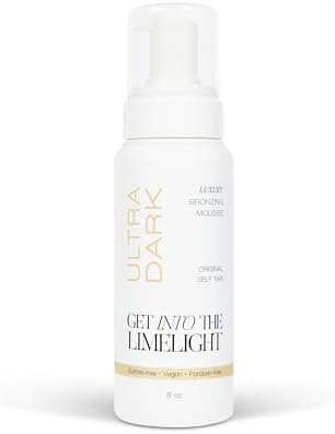 Get Into The Limelight Original Overnight, Ultra Dark Self Tanner, Sunless Tanning Mousse, 8 oz.