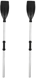 ROSG 2Pcs Detachable Assemble Strengthened Aluminium Boat Oars Paddle Long Oar PVC Inflatable Boat Fishing Kayak Accessories for Kayak Storage Transfer Maintenance