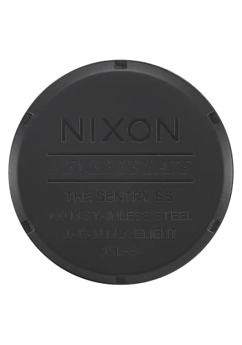 Image of Nixon Men's Sentry SS Japanese-Quartz Watch with Stainless-Steel Strap, Grey, 23 (Model: A3561041)